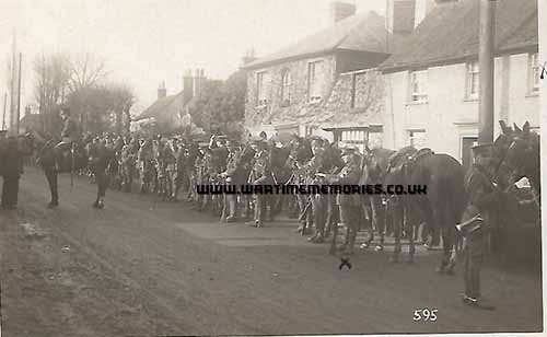 Bedfordshire Yeomanry in Hatfield Peveral 1915 before leaving for France